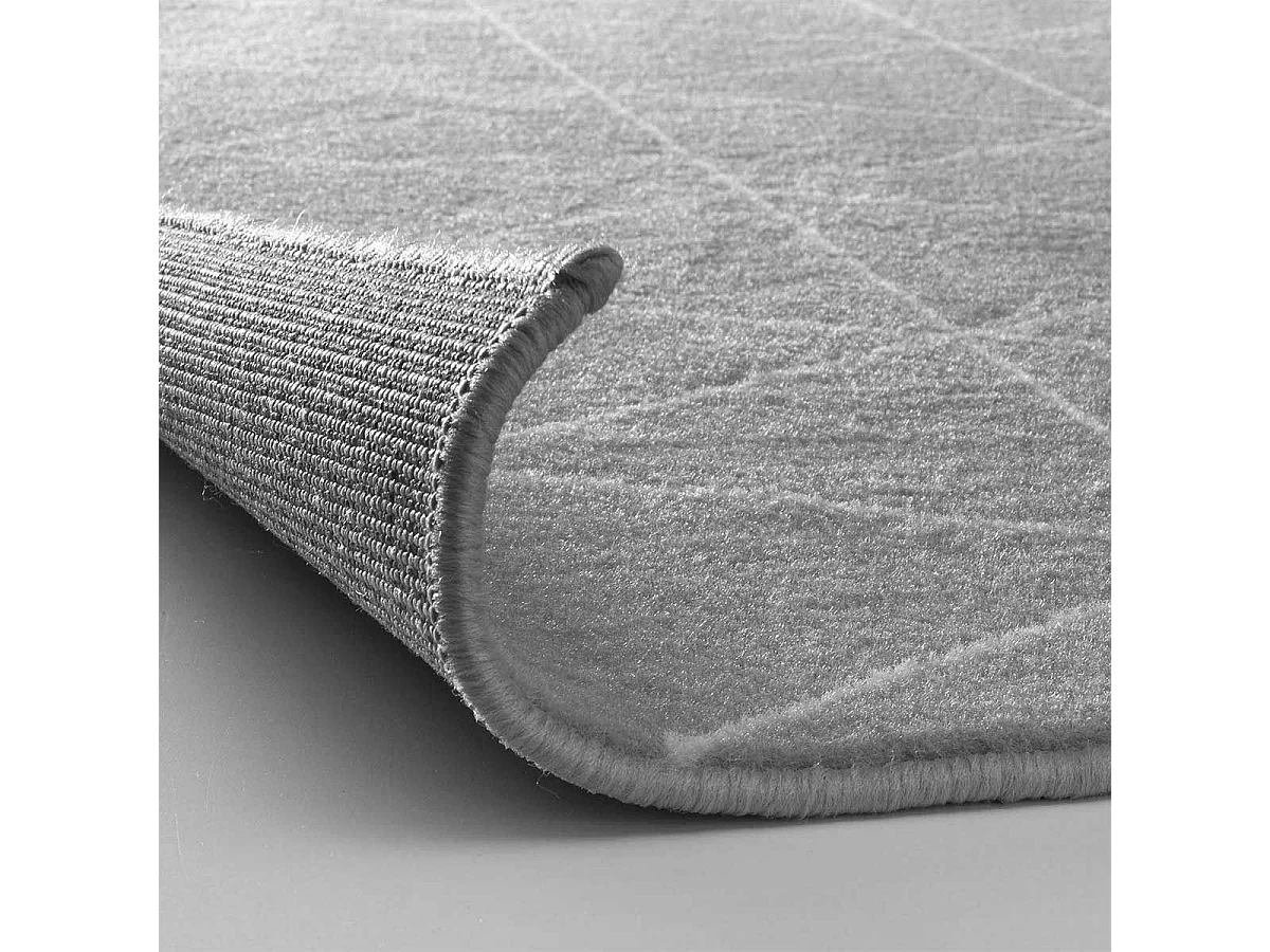 Tapis Tissé Imprimé "Yvo" 160x230cm Gris