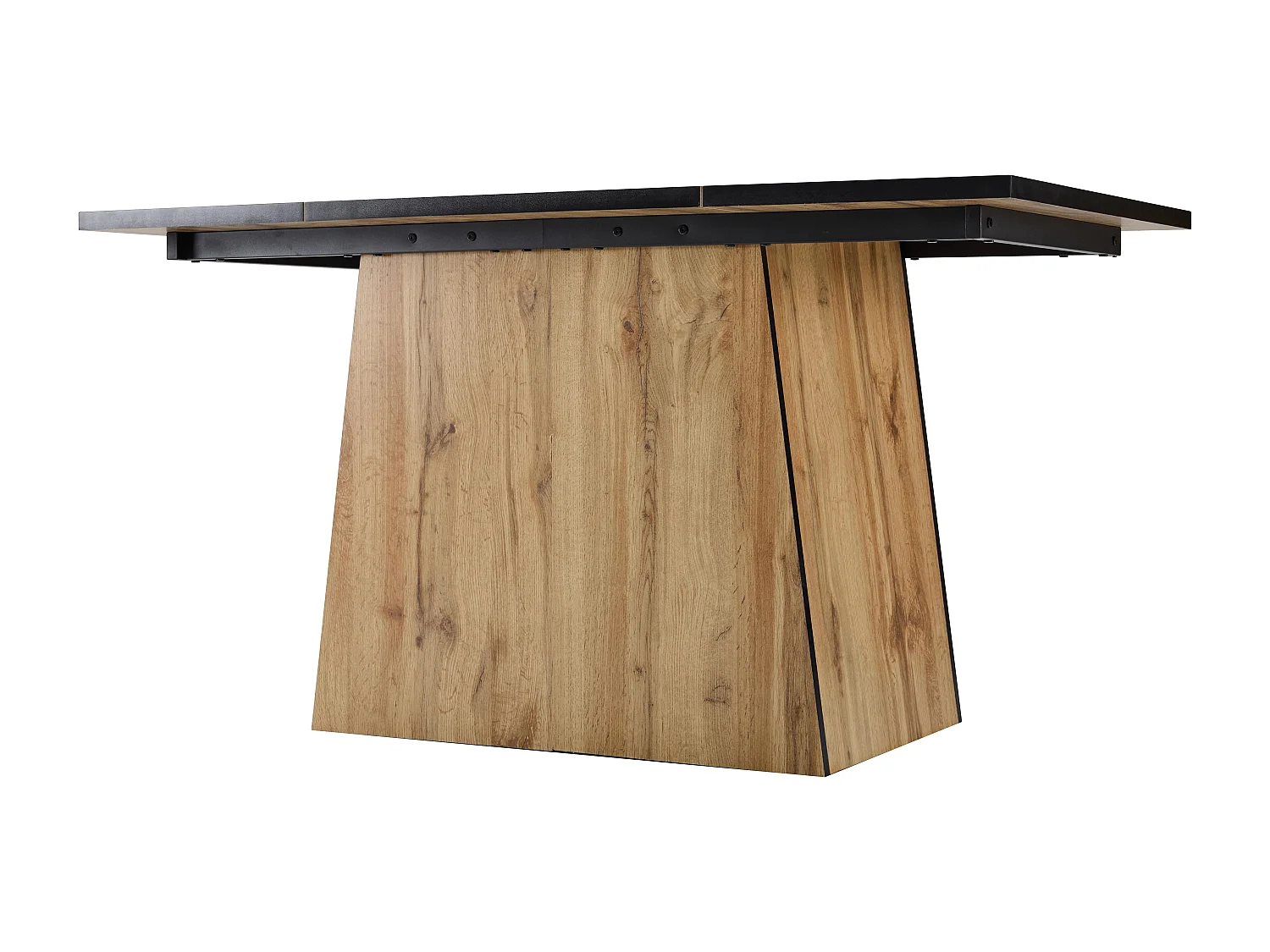 Eettafel voor 4 tot 6 personen in MDF - houtnerfeffect - Lichtbruin