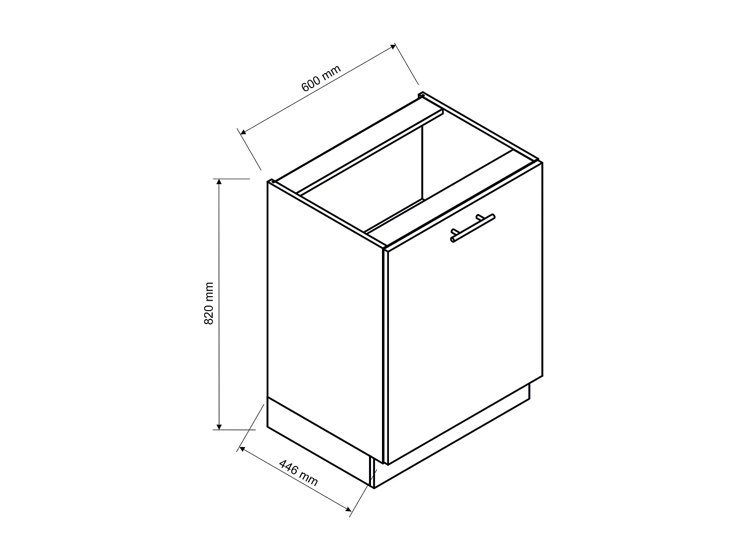 Cuisine complète Vera 8 éléments blanc brillant L 260 cm sans plan de travail