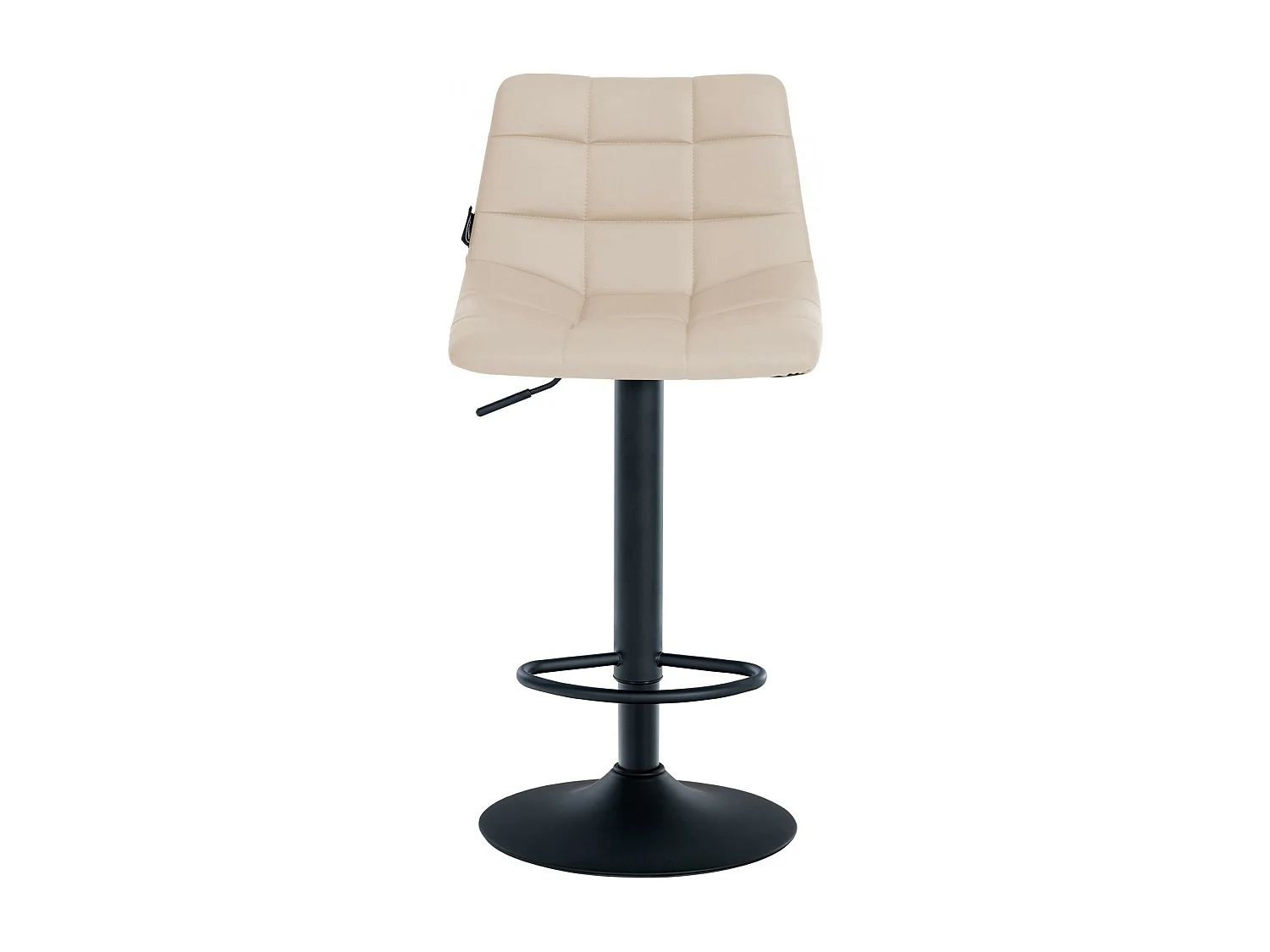 Lot de 2  Tabouret de bar - Similicuir & Métal - Crème - Jerry