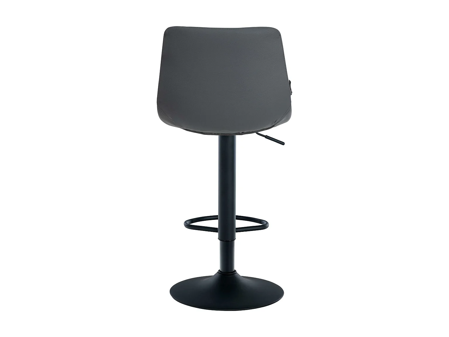 Lot de 2  Tabouret de bar - Similicuir & Métal - Gris - Jerry