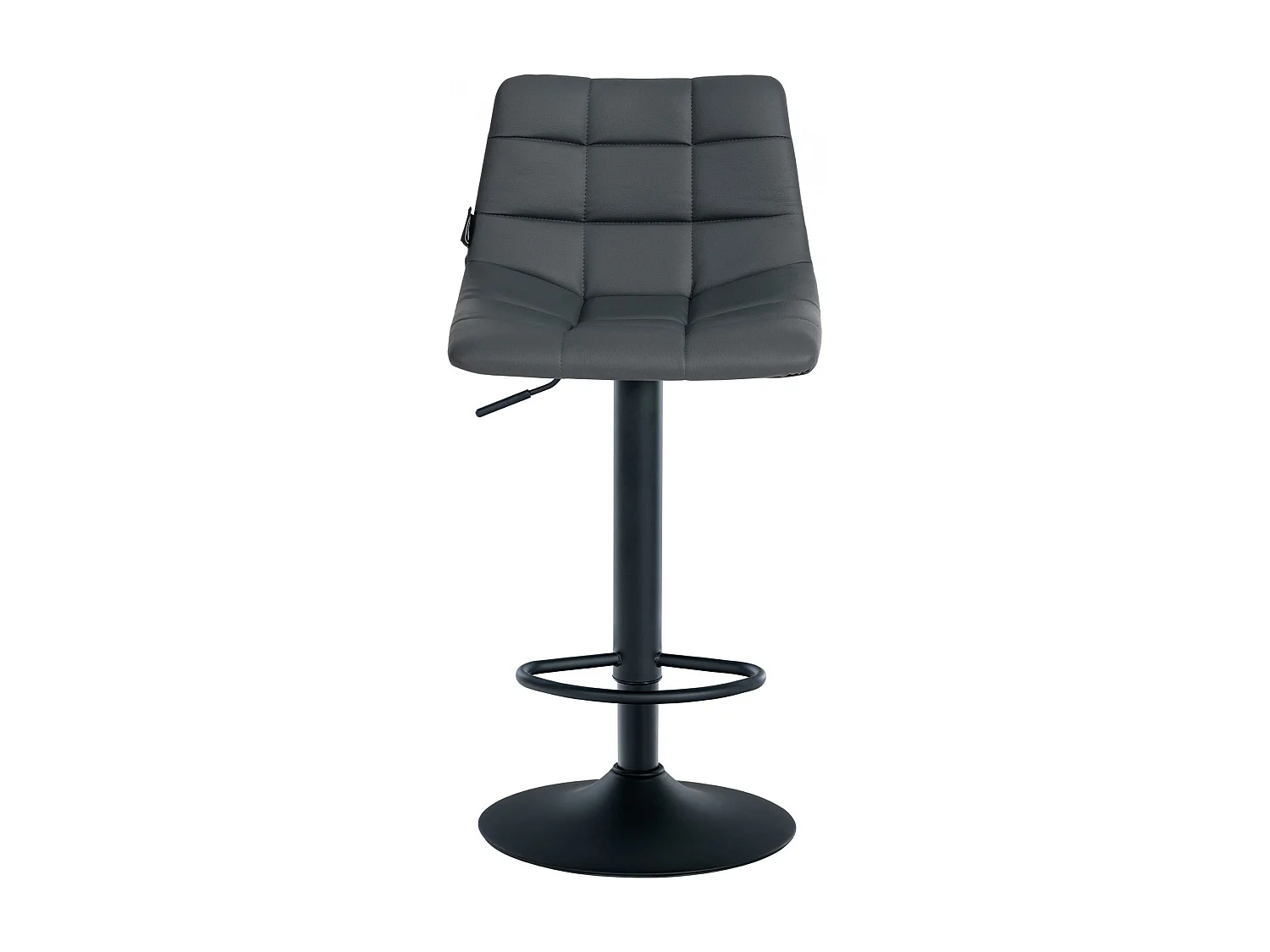 Lot de 2  Tabouret de bar - Similicuir & Métal - Gris - Jerry