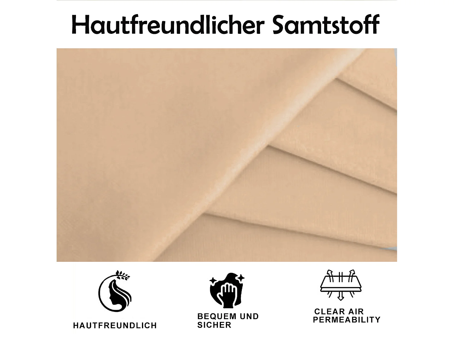 Gestoffeerd volwassen bed 140x200cm, bedframe met LED-lampen, lattenbodem, verstelbaar hoofdeinde, fluwelen stof, voor volwassenen en tieners, beige