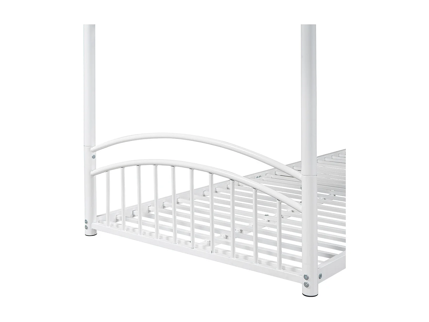 Beliche 90x200cm - cama cabine infantil com escadas e escada em ângulo reto, escorrega - estrutura metálica branca