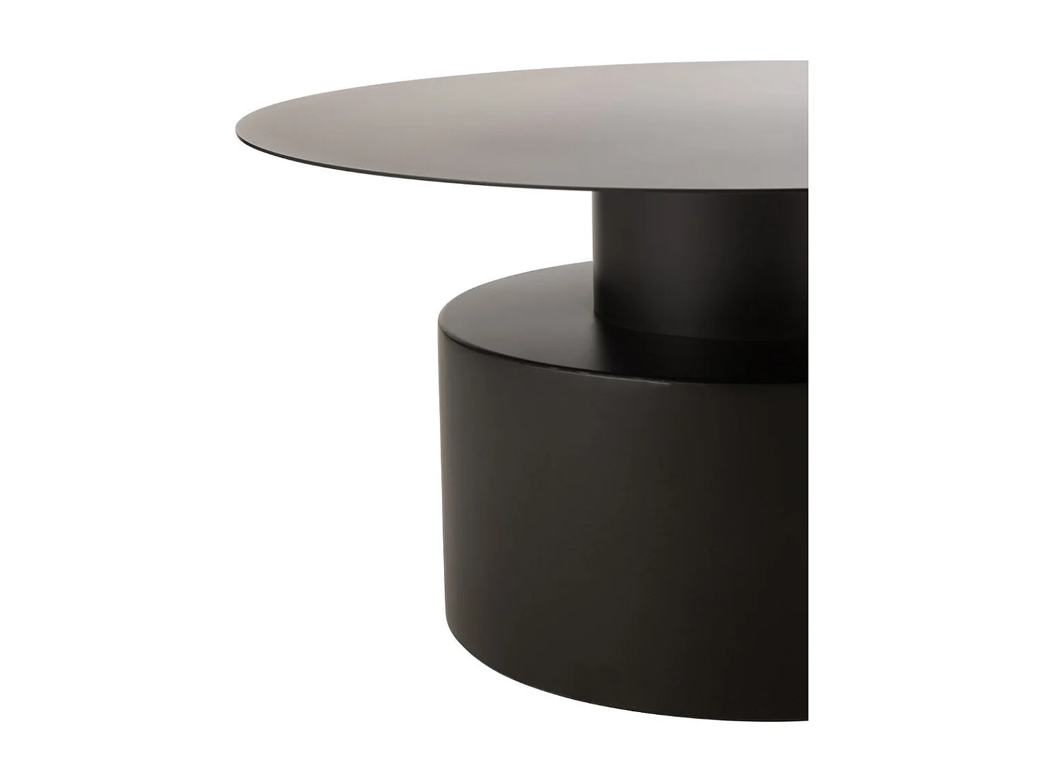Table Basse en Métal "Gregorio" 80cm Noir