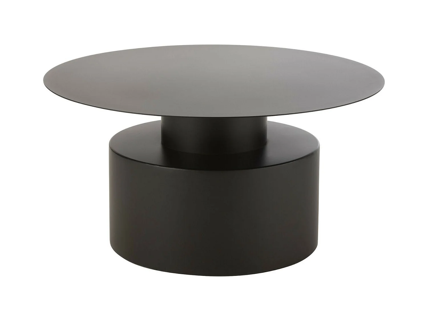 Table Basse en Métal "Gregorio" 80cm Noir