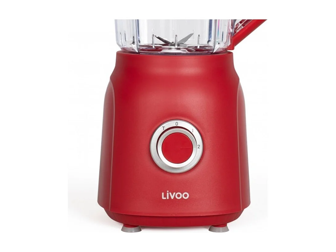 Livoo Blender 1.5l 600w inox rouge - DOP242R