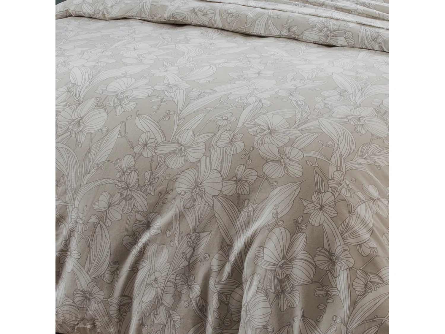 Juego de cama de franela con estampado floral 240 x 220 cm