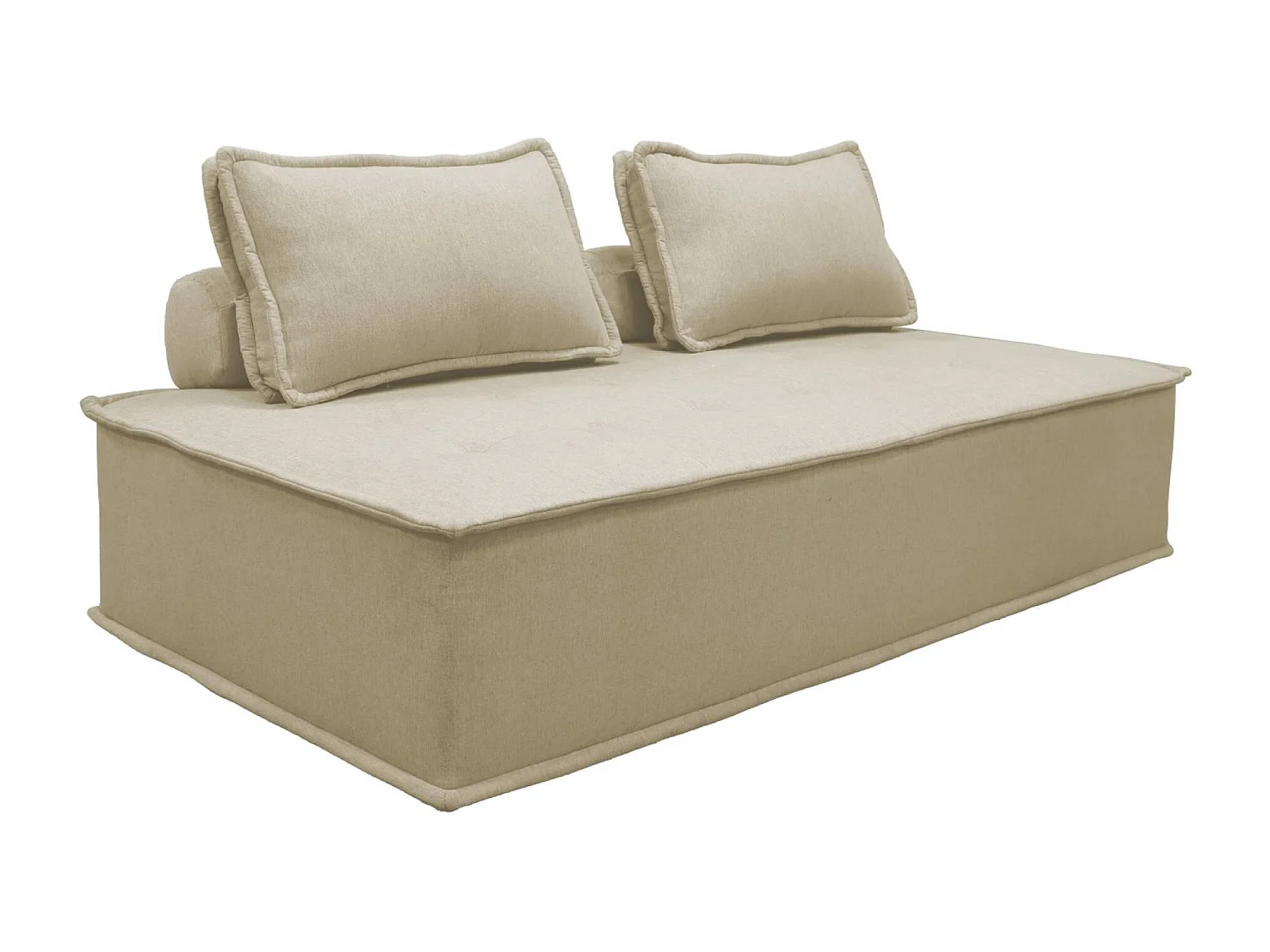 Divano modulare, 2 posti, beige