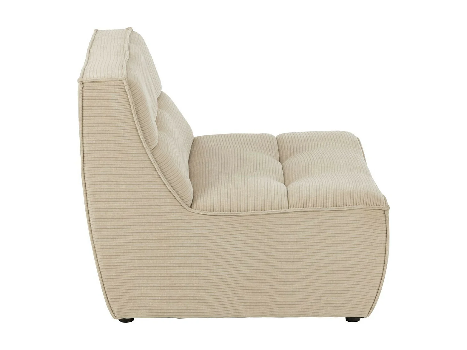 Module Canapé Matelassé "Grid" 97cm Beige