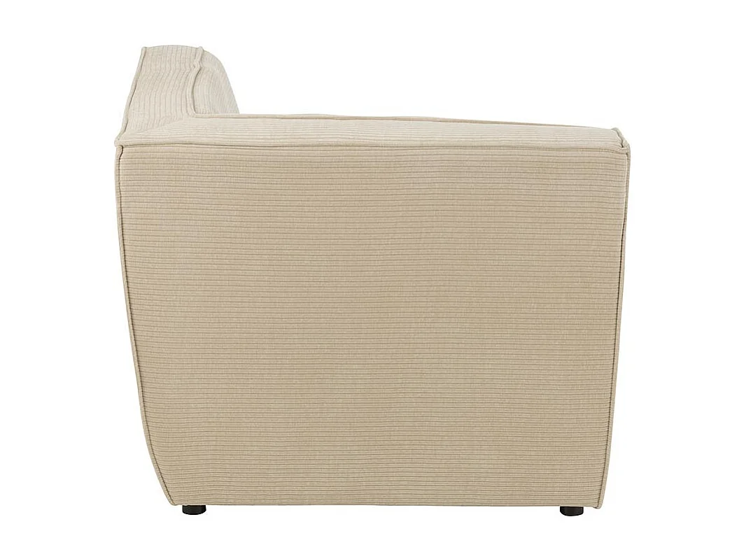 Module Canapé d'Angle Matelassé "Grid" 98cm Beige