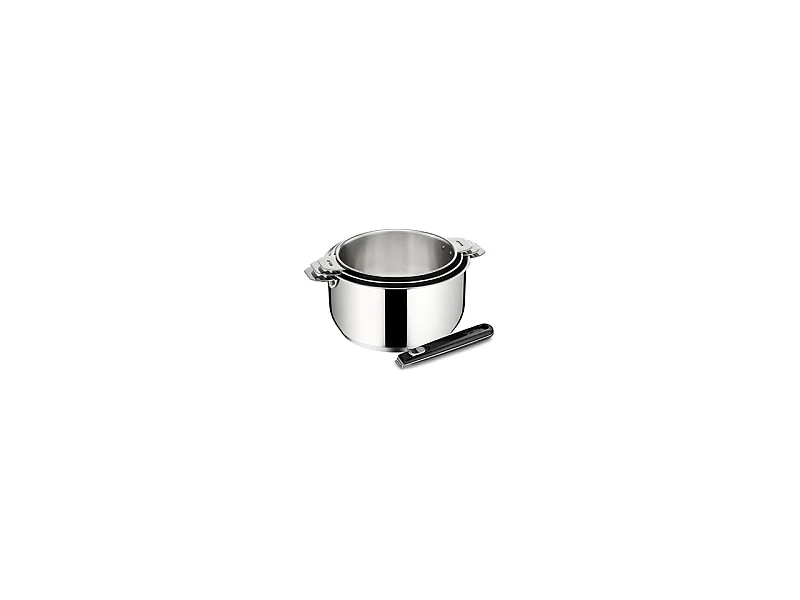 Lagostina Série de 3 casseroles inox 16/18/20cm + poignée - 012132600004