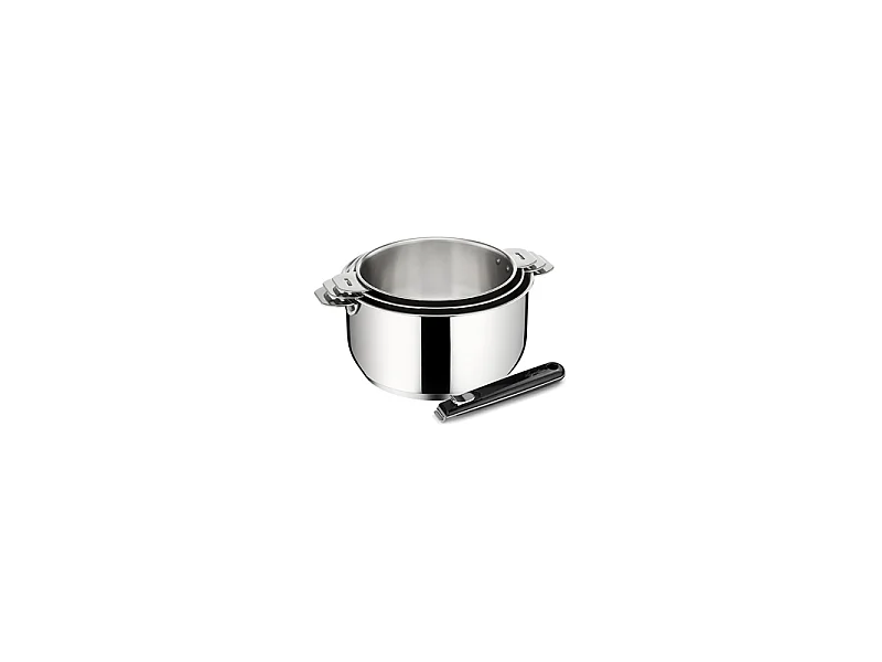Lagostina Série de 3 casseroles inox 16/18/20cm + poignée - 012132600004