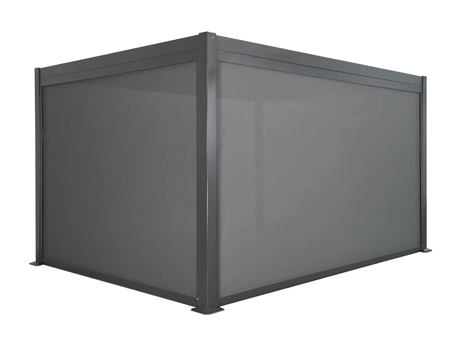 Pergola bioclimatica 3x4m con tenda da 3m + tenda da 4m i sweeek