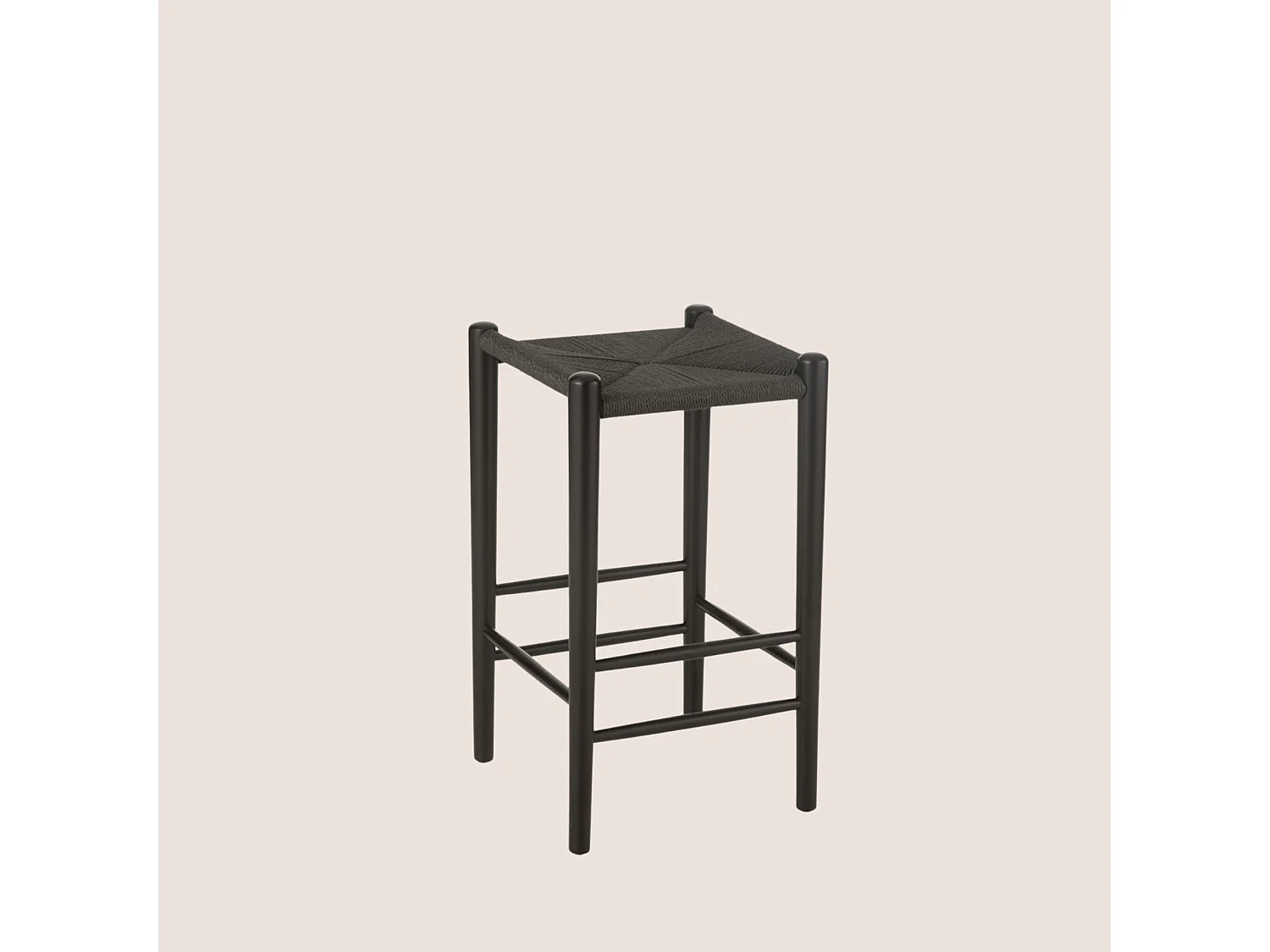 Taburete de bar de madera estilo vintage