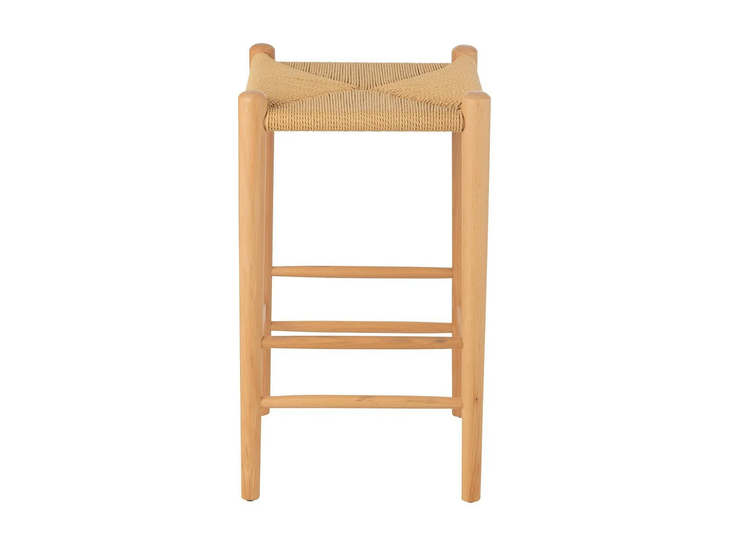 Tabouret de Bar en Bois "Orient" 66cm Naturel
