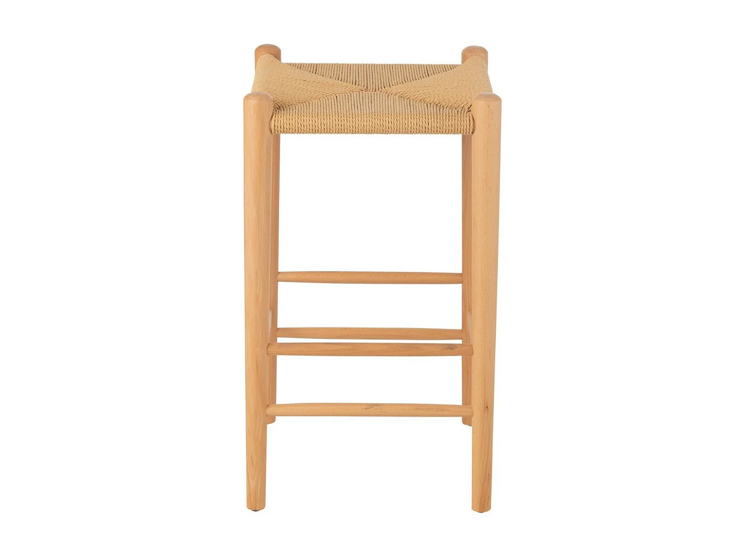 Tabouret de Bar en Bois "Orient" 66cm Naturel