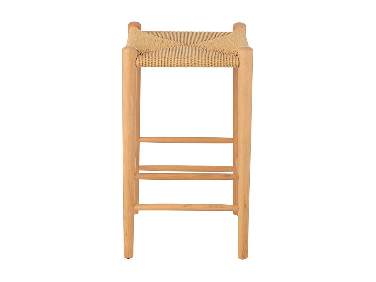 Tabouret de Bar en Bois "Orient" 66cm Naturel