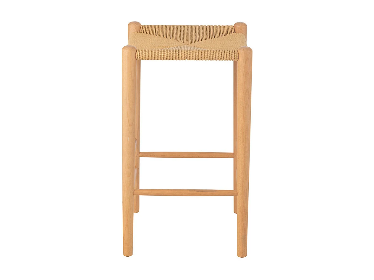 Tabouret de Bar en Bois "Orient" 66cm Naturel