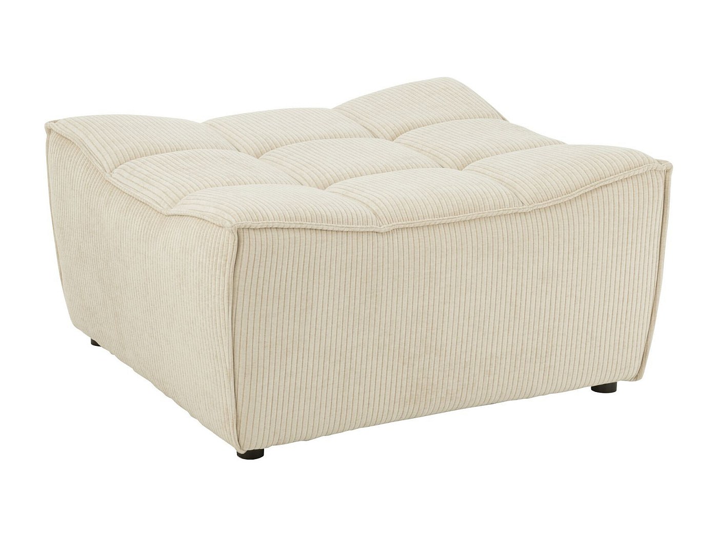 Canapé En Velours Côtelé Gris Foncé - Stefano Design