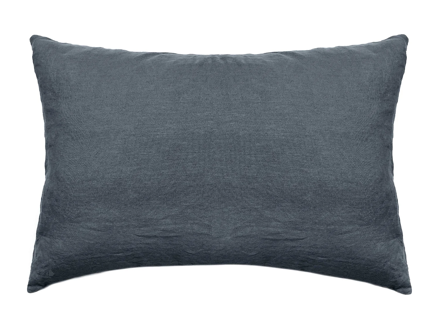 Taie d'oreiller 50x70 cm pur coton lavé PALACE noir granit