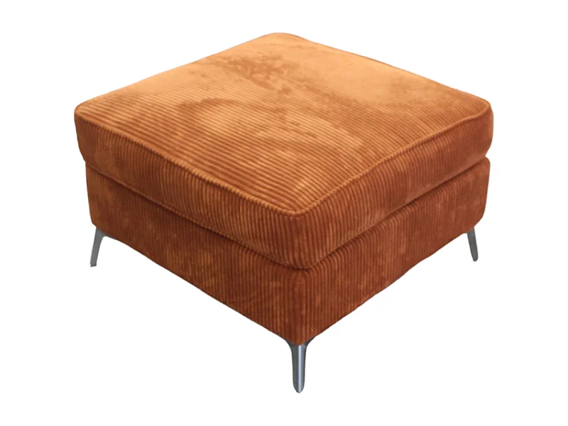 Pouf 70 x 70 cm Isla coloris ambre