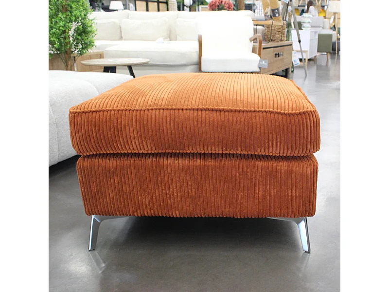 Pouf 70 x 70 cm Isla coloris ambre