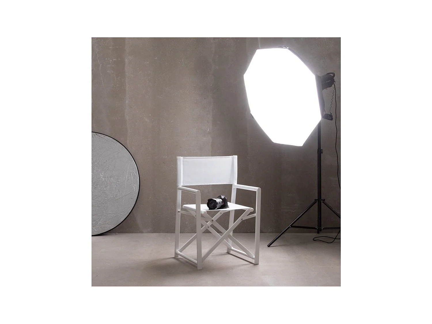 Duo de fauteuils de jardin pliants aluminium Blanc - DIRLO