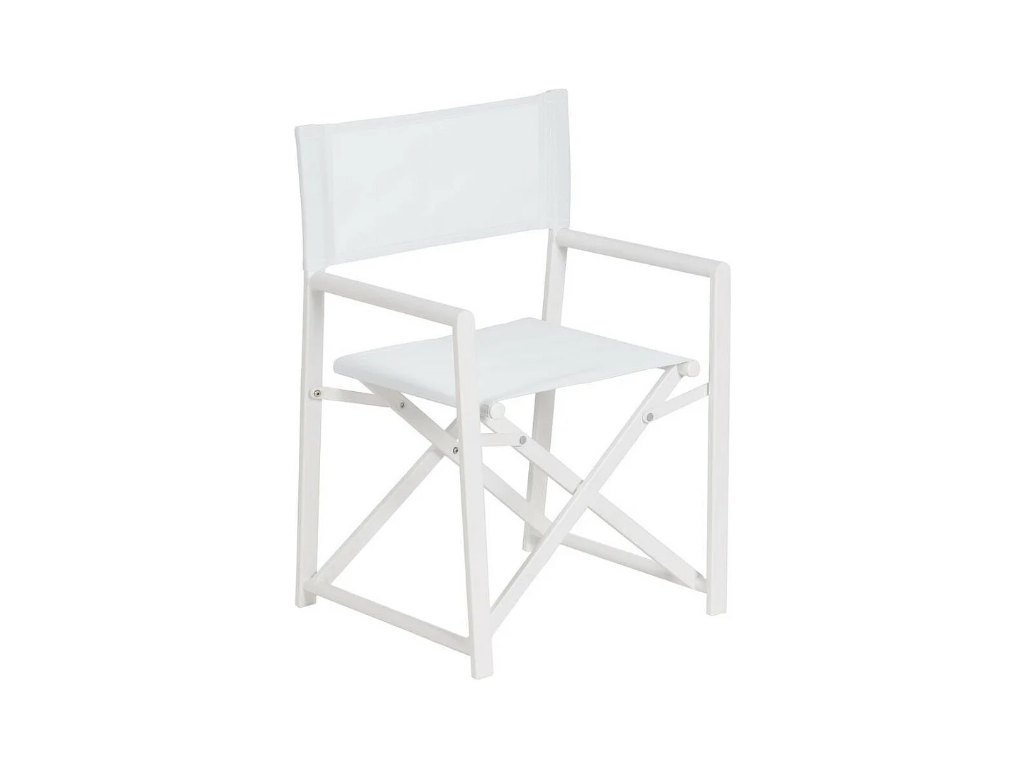 Duo de fauteuils de jardin pliants aluminium Blanc - DIRLO