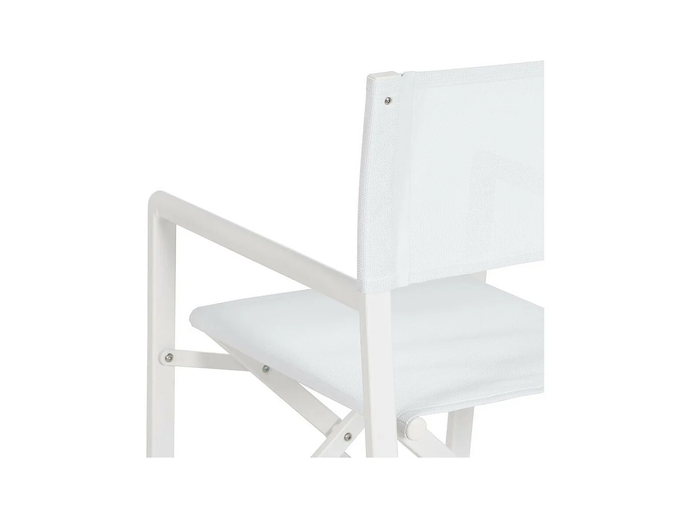 Duo de fauteuils de jardin pliants aluminium Blanc - DIRLO