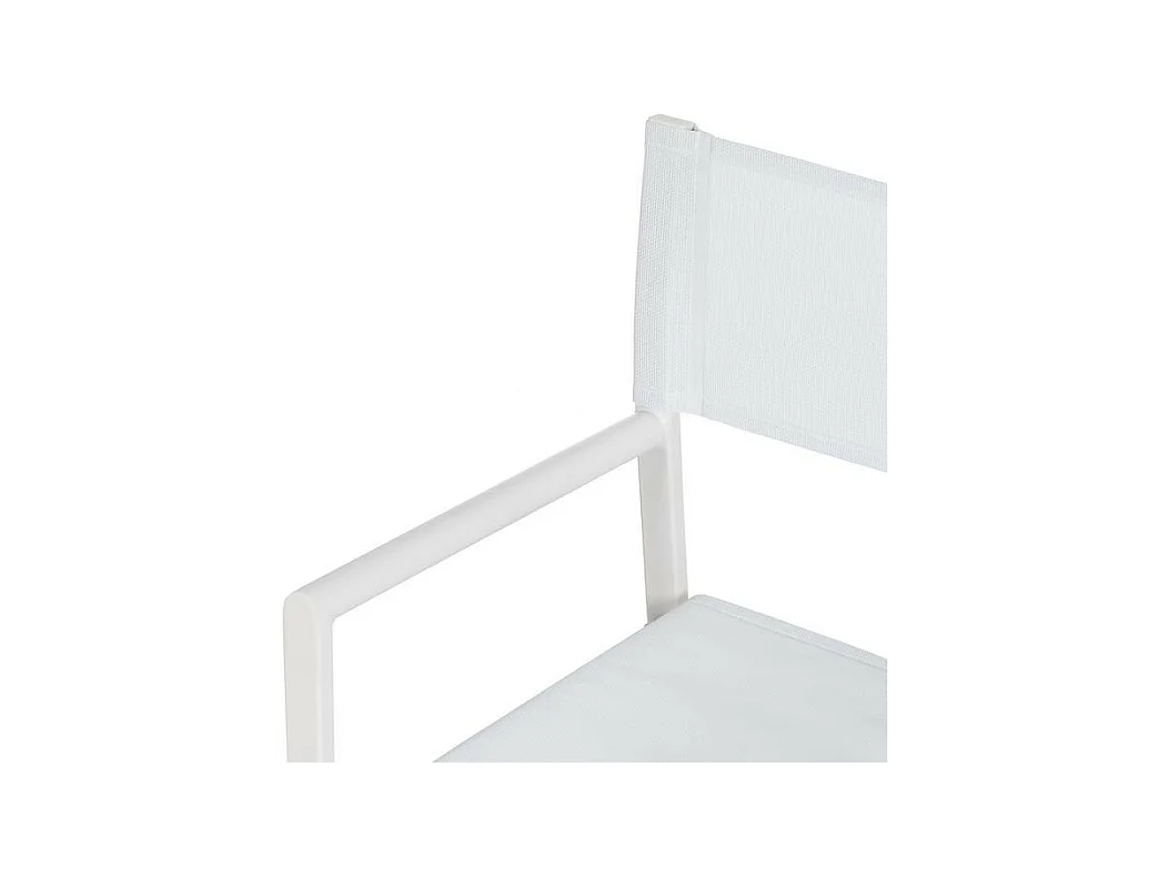 Duo de fauteuils de jardin pliants aluminium Blanc - DIRLO