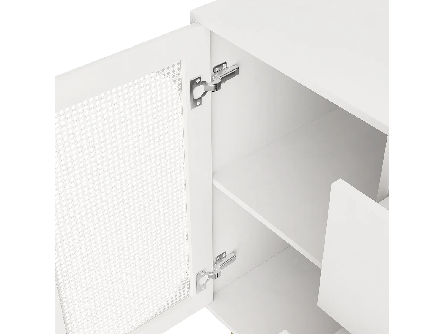 Buffer 2 puertas y 3 cajones - en MDF - Blanco