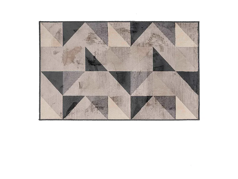 Tapis Déco Tissé "Graphic" 140x200cm Naturel