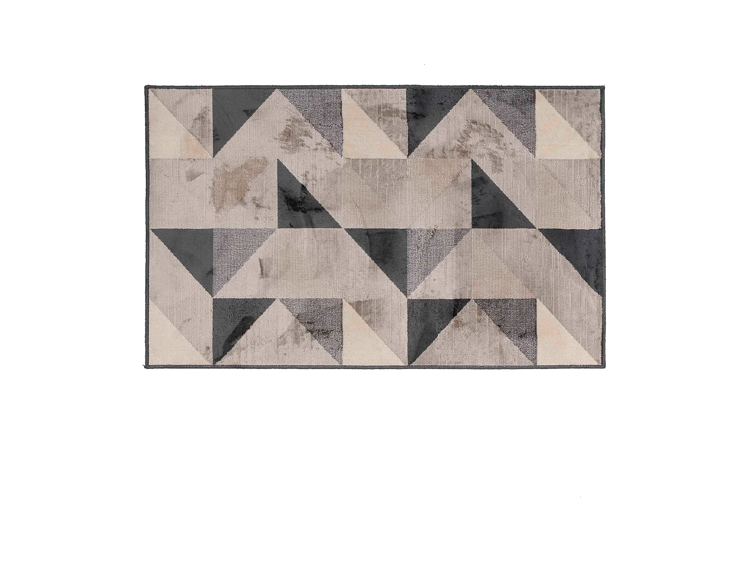 Tapis Déco Tissé "Graphic" 68x110cm Naturel