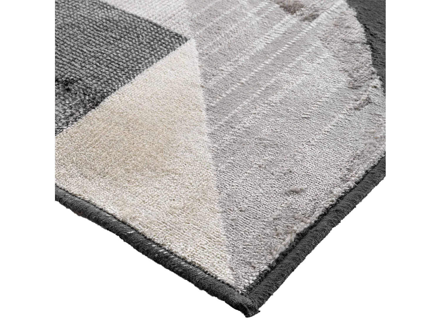 Tapis Déco Tissé "Graphic" 68x110cm Naturel