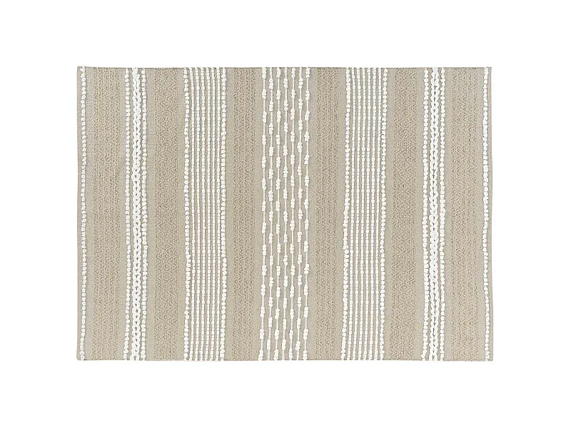 Tapis Déco "Blanca" 120x170cm Naturel & Blanc