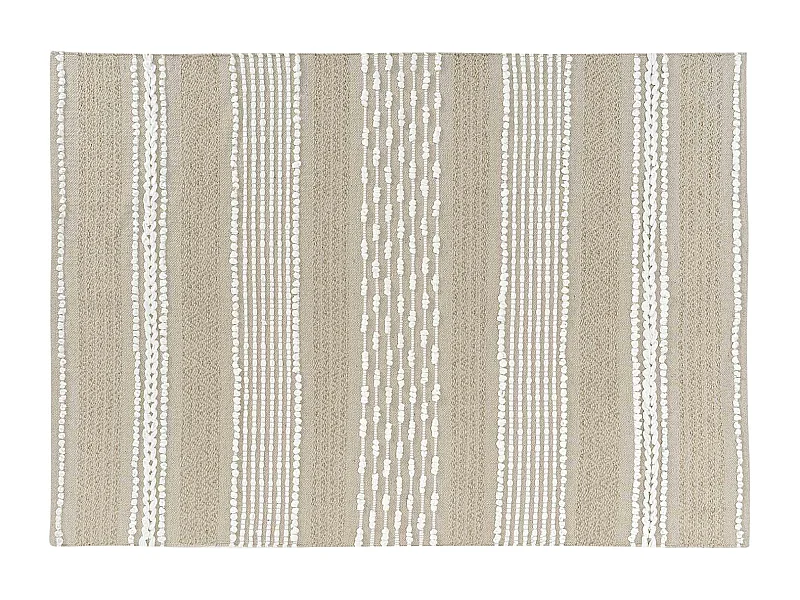 Tapis Déco "Blanca" 120x170cm Naturel & Blanc