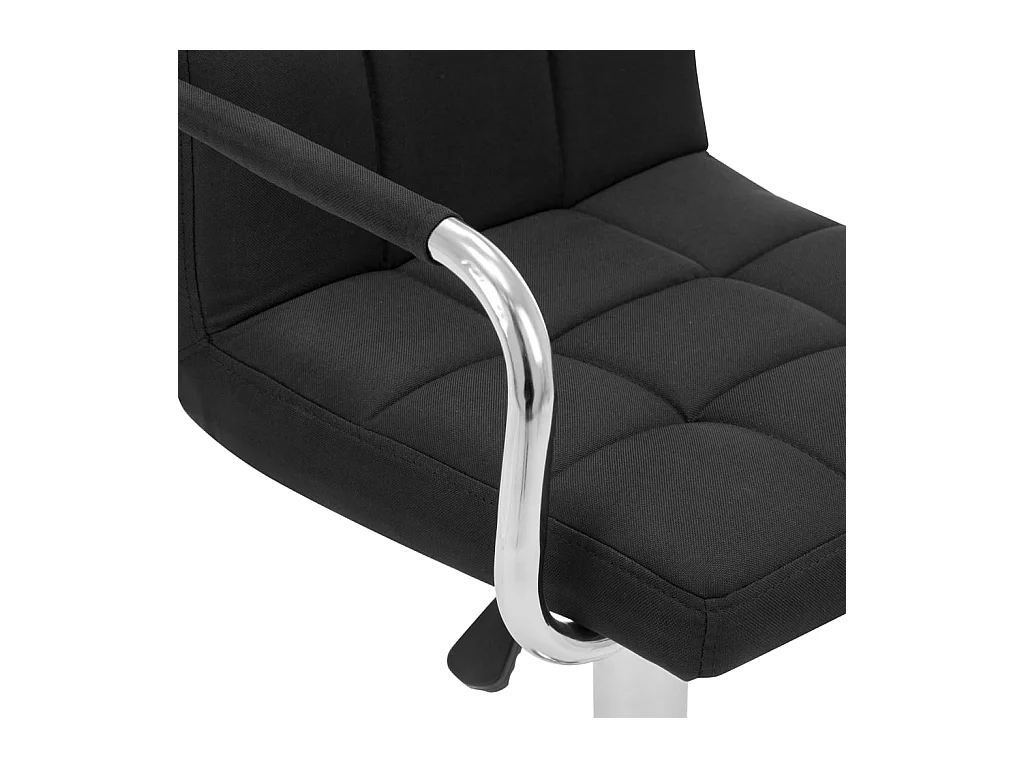 Barhocker Schwarz Stoff