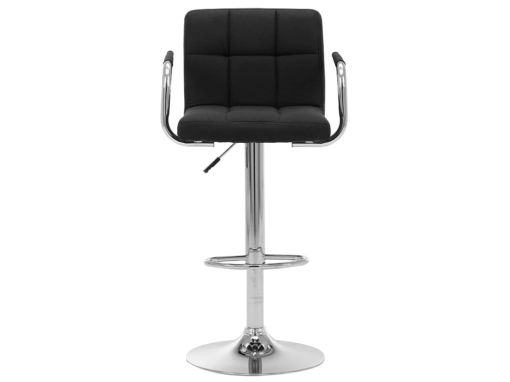 Chaise de bar Noir Tissu