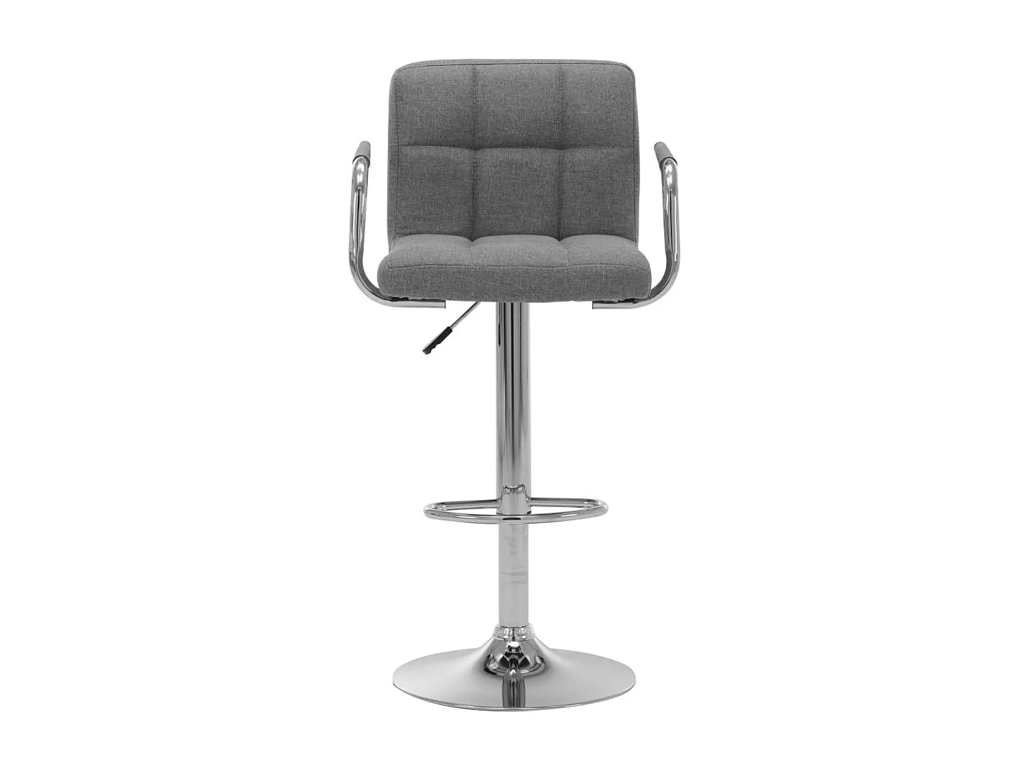 Barhocker Hellgrau Stoff