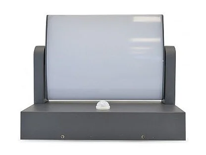 Applique Murale Orientable LED 12W 720 LM DEtecteur 3000°K Gris IP54