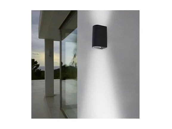 Applique Murale LED GU10 x 2 Gris Anthracite