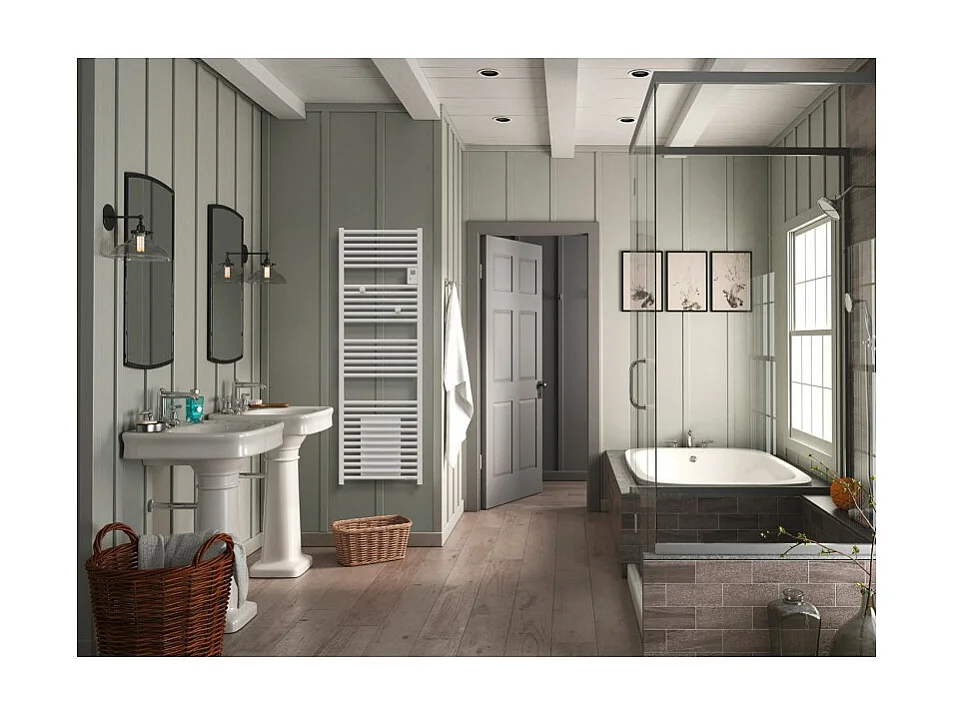 Thermor   471558   SECHE SERVIETTES RIVA 4 SOUFF 1500W BLANC