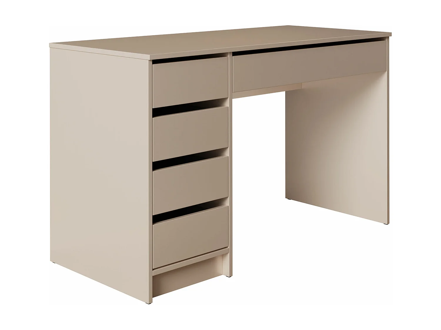 Bureau Comfivo Terros I, Avec tiroirs, Nombre de tiroirs: 5, 76x120x55cm, Beige