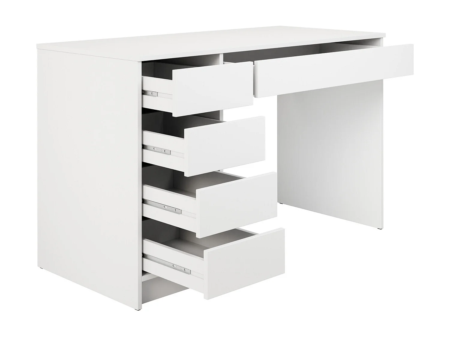 Bureau Comfivo Terros I, Avec tiroirs, Nombre de tiroirs: 5, 76x120x55cm, Beige