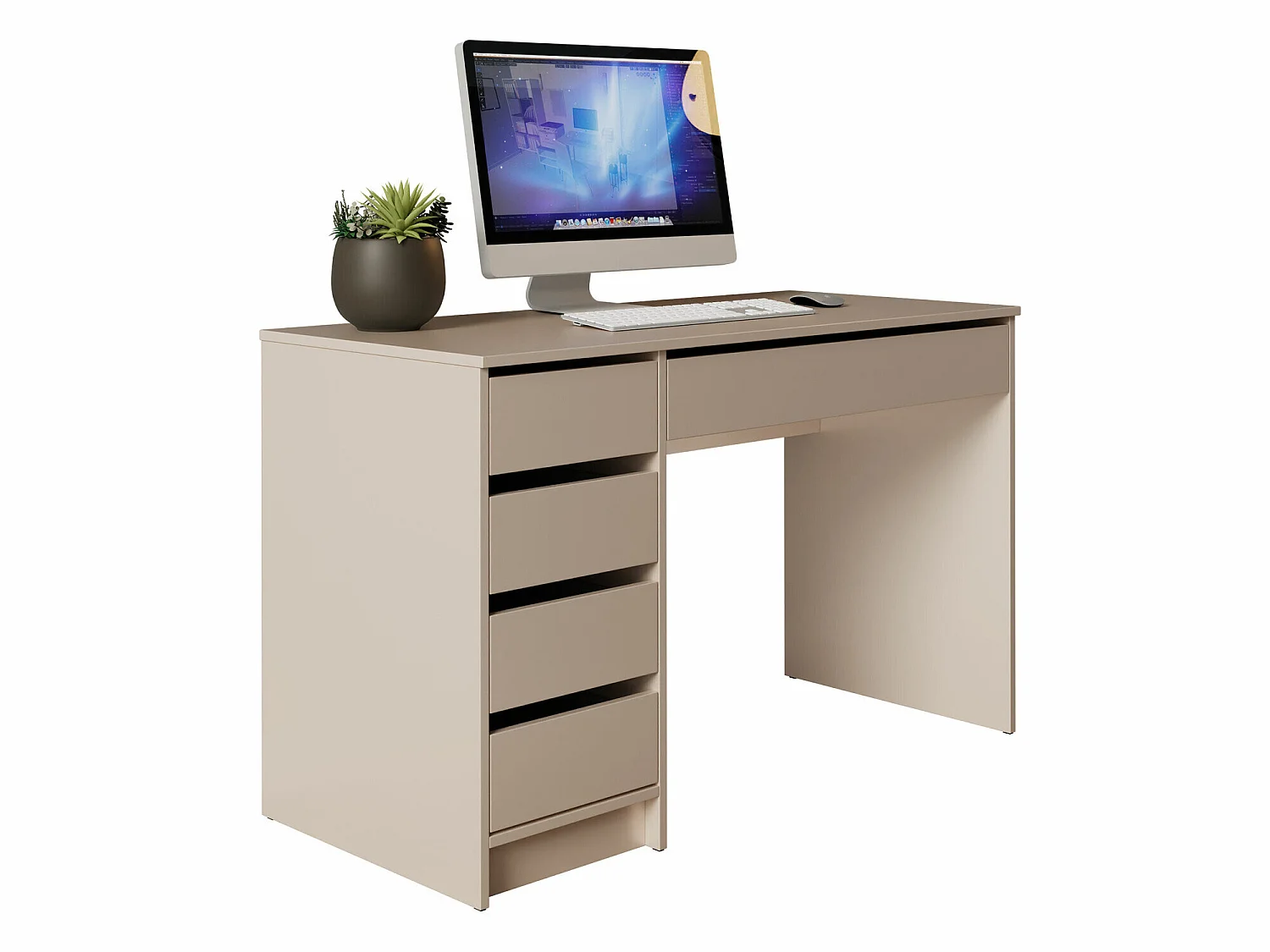 Bureau Comfivo Terros I, Avec tiroirs, Nombre de tiroirs: 5, 8x12x6cm