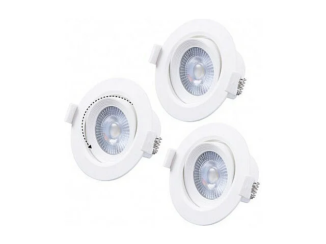 Spot LED SMD Orientable 5W 4000°K pack de 3