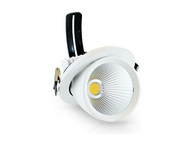 Spot LED Escargot Rond Inclinable et Orientable avec Alimentation Electronique 10W 4000°K