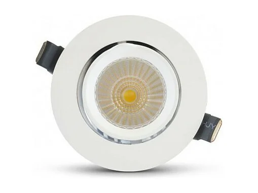 Spot LED Escargot Rond Inclinable et Orientable avec Alimentation Electronique 10W 4000°K