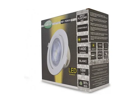 Spot LED SMD Orientable 18W 3000°K